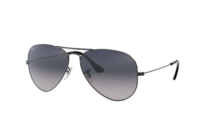 LENTES SOL RAY-BAN AVIATOR AZUL DEGRADÉ POLARIZADOS - 2