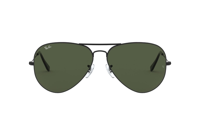 LENTES SOL RAY-BAN AVIATOR LARGE METAL NEGRO - 1