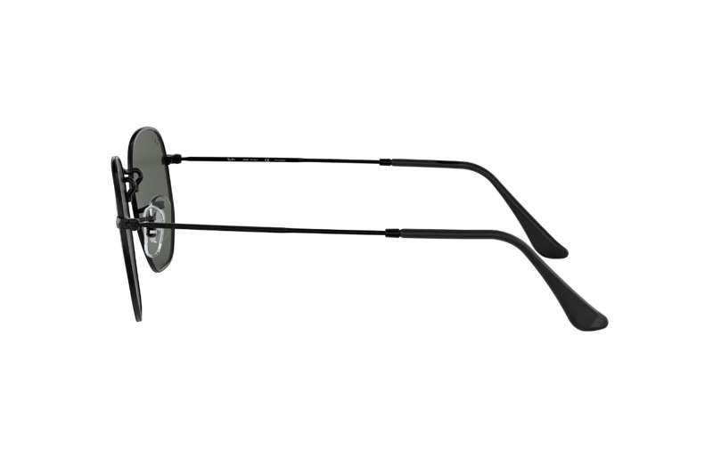 LENTES SOL RAY-BAN HEXAGONAL NEGRO POLARIZADOS - 3