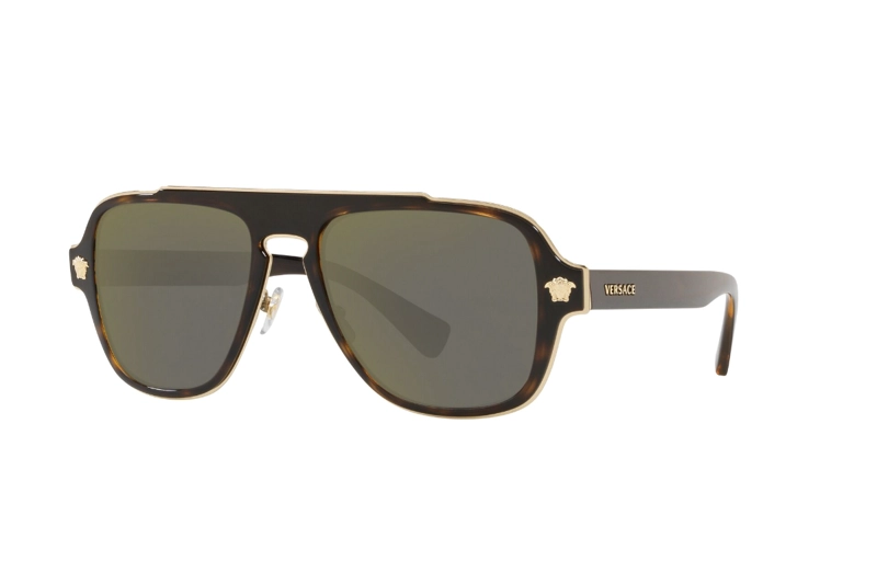 LENTES DE SOL GRIS ESPEJADO VERSACE - 1