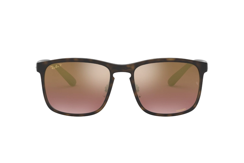 LENTES SOL RAY-BAN VIOLETA ESPEJADO CHROMANCE POLARIZADOS - 1