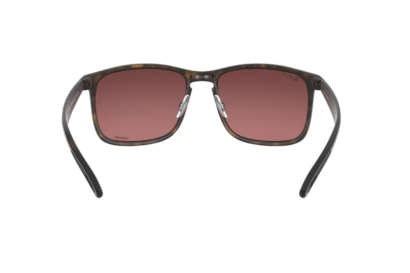LENTES SOL RAY-BAN VIOLETA ESPEJADO CHROMANCE POLARIZADOS - 4