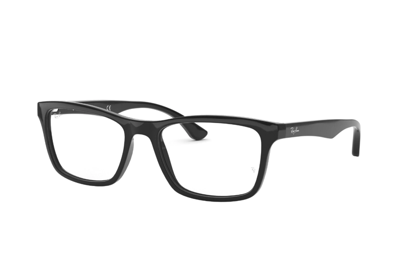LENTES RAY-BAN ÓPTICOS NEGRO SOBRE DORADO ÓPTICAL - 2