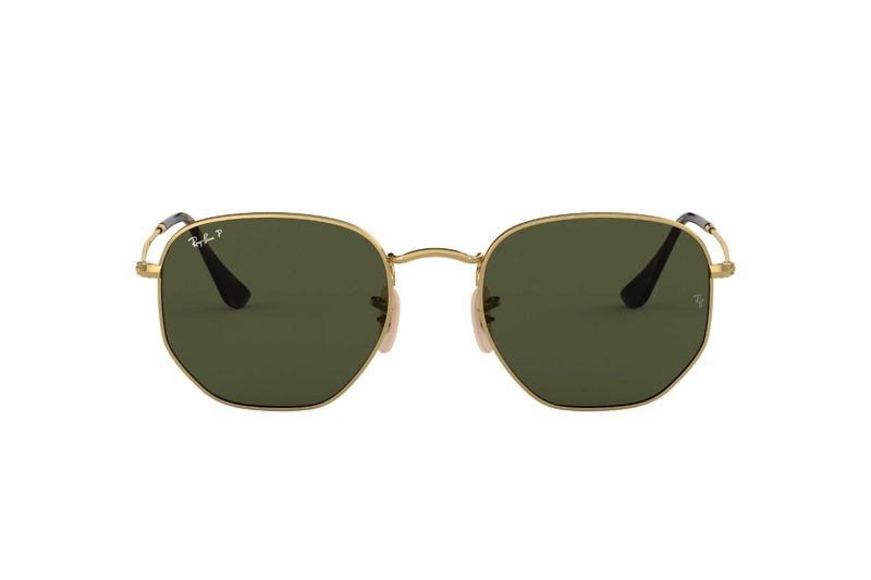 LENTES SOL RAY-BAN HEXAGONAL VERDE POLARIZADOS - 1