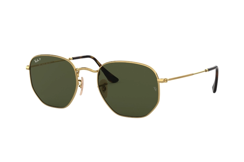 LENTES SOL RAY-BAN HEXAGONAL VERDE POLARIZADOS - 2