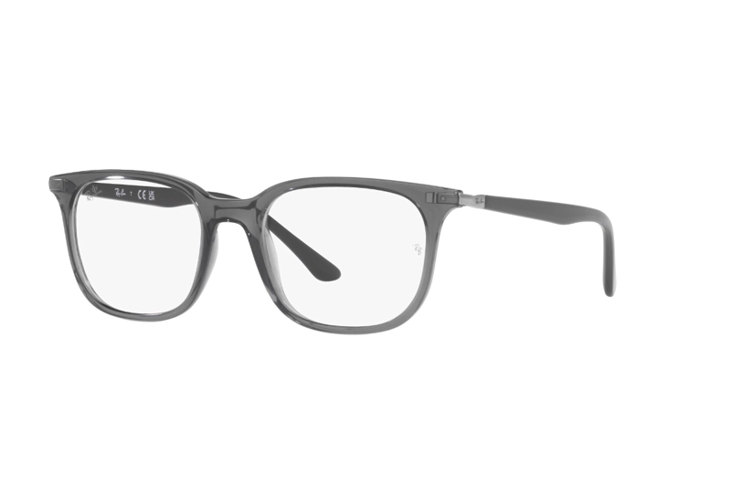 LENTES RAY-BAN ÓPTICOS GRIS TRASLÚCIDO ÓPTICAL - 2