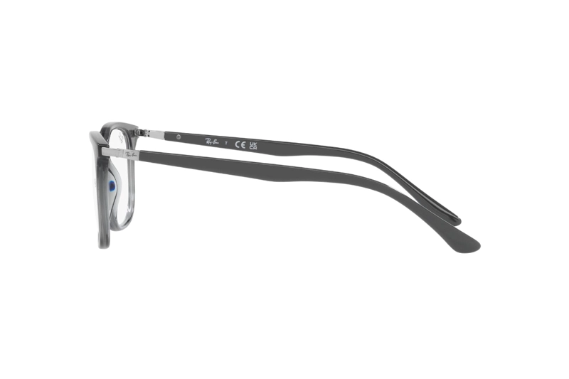 LENTES RAY-BAN ÓPTICOS GRIS TRASLÚCIDO ÓPTICAL - 3