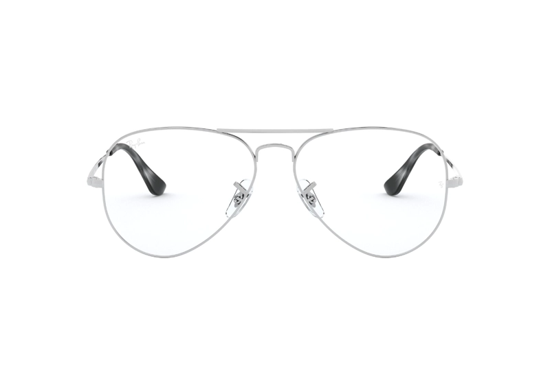 LENTES RAY-BAN ÓPTICOS AVIATOR PLATEADO ÓPTICAL - 1