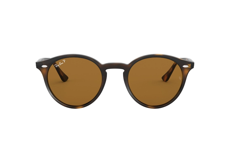 LENTES SOL RAY-BAN ROUND HAVANA POLARIZADOS - 1