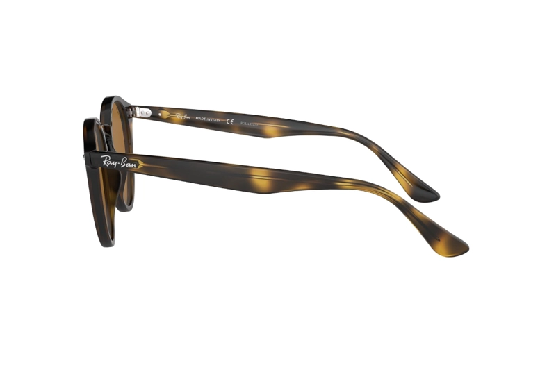 LENTES SOL RAY-BAN ROUND HAVANA POLARIZADOS - 3