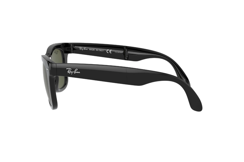 LENTES SOL RAY-BAN WAYFARER FOLDING NEGRO POLARIZADOS - 3