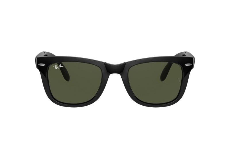 LENTES SOL RAY-BAN WAYFARER FOLDING NEGRO - 1