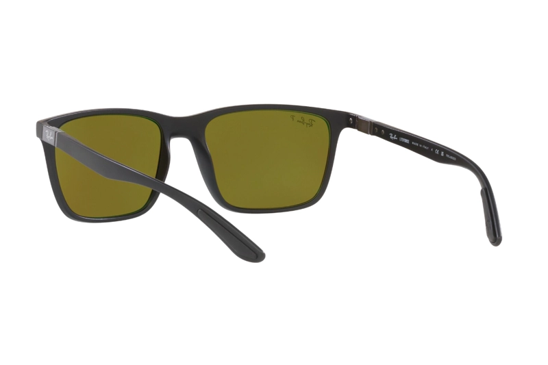LENTES SOL RAY-BAN NEGRO POLARIZADOS - 6