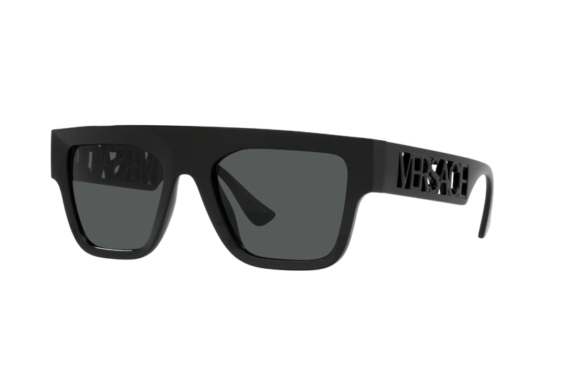 LENTES SOL VERSACE 90S VINTAGE LOGO NEGRO - 1