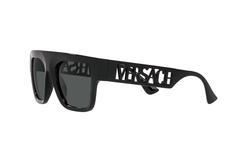LENTES SOL VERSACE 90S VINTAGE LOGO NEGRO - 3