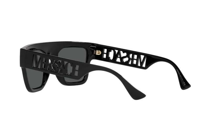 LENTES SOL VERSACE 90S VINTAGE LOGO NEGRO - 5