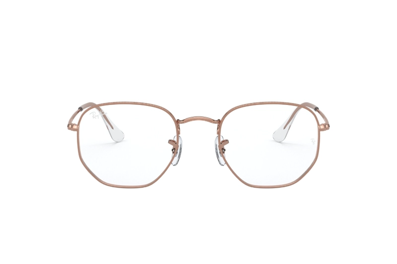 LENTES RAY-BAN ÓPTICOS HEXAGONAL ROSADO ÓPTICAL - 1