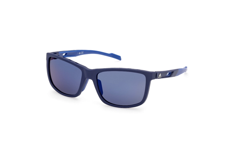 LENTES SOL ADIDAS MATTE BLUE ESPEJADOS SPORT - 2
