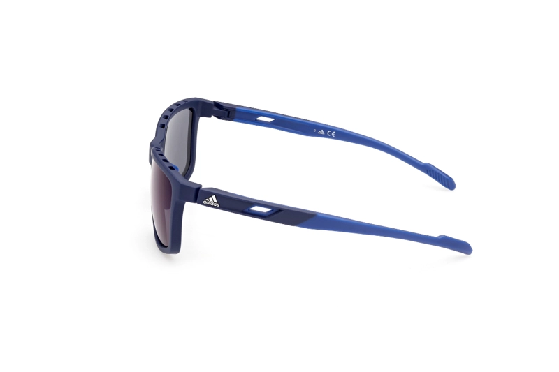 LENTES SOL ADIDAS MATTE BLUE ESPEJADOS SPORT - 3