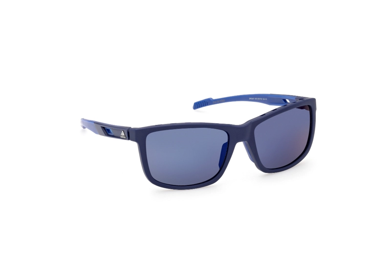 LENTES SOL ADIDAS MATTE BLUE ESPEJADOS SPORT - 8