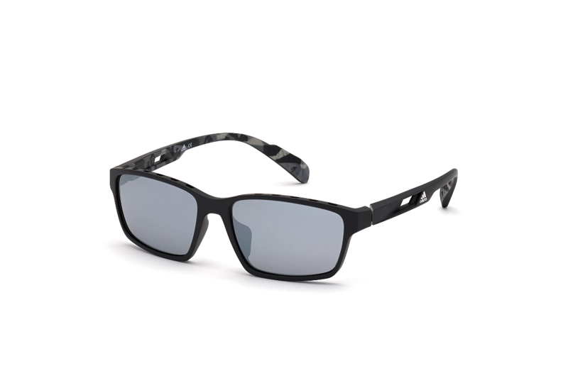 LENTES SOL ADIDAS MATTE BLACK ESPEJADOS SPORT - 2