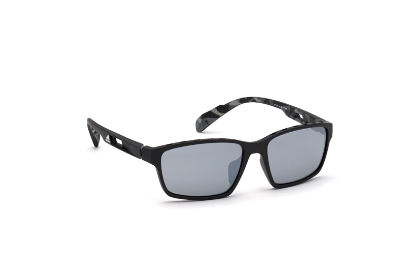 LENTES SOL ADIDAS MATTE BLACK ESPEJADOS SPORT - 8