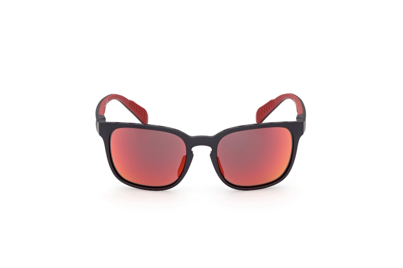 LENTES SOL ADIDAS MATTE BLACK ESPEJADOS SPORT - 1