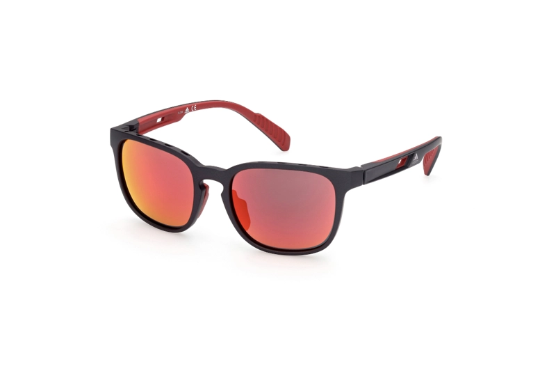 LENTES SOL ADIDAS MATTE BLACK ESPEJADOS SPORT - 2