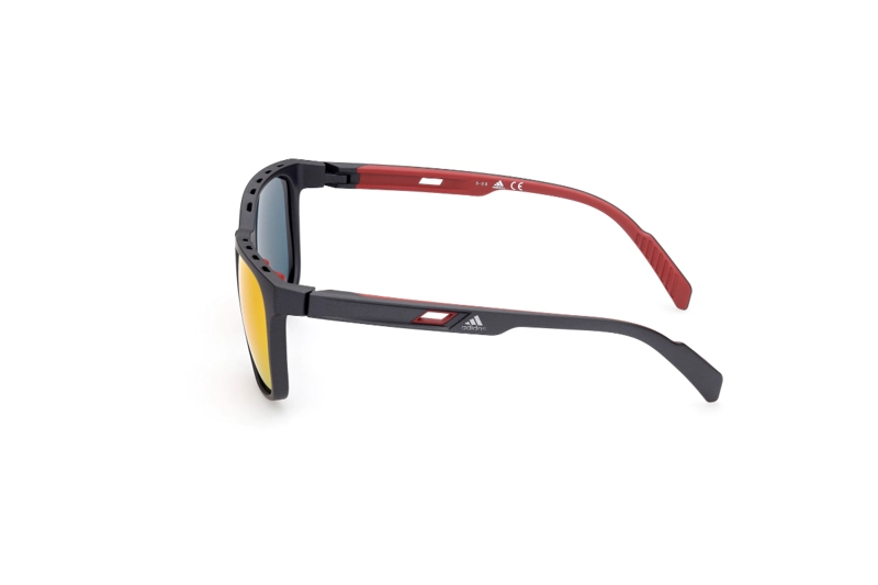 LENTES SOL ADIDAS MATTE BLACK ESPEJADOS SPORT - 3