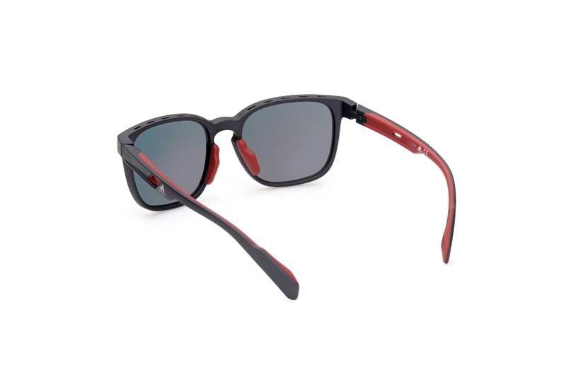 LENTES SOL ADIDAS MATTE BLACK ESPEJADOS SPORT - 4