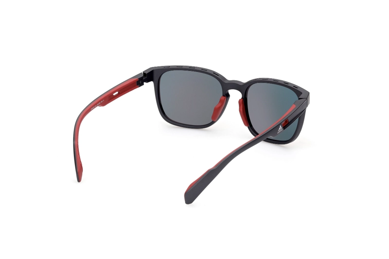 LENTES SOL ADIDAS MATTE BLACK ESPEJADOS SPORT - 6