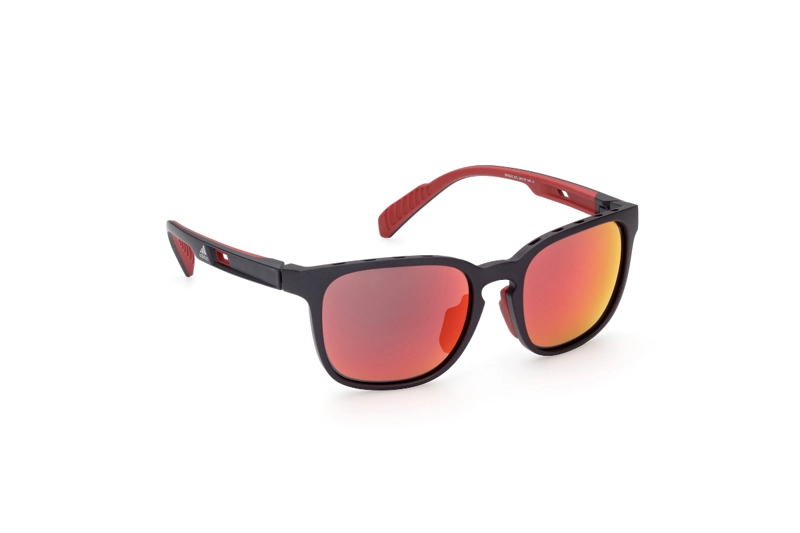 LENTES SOL ADIDAS MATTE BLACK ESPEJADOS SPORT - 8