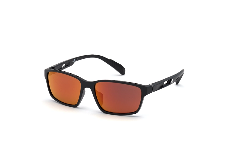LENTES SOL ADIDAS SHINY BLACK ESPEJADOS SPORT - 2