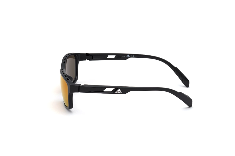LENTES SOL ADIDAS SHINY BLACK ESPEJADOS SPORT - 3