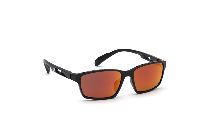 LENTES SOL ADIDAS SHINY BLACK ESPEJADOS SPORT - 8