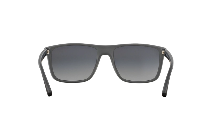 LENTES DE SOL GOMA NEGRA Y GRIS POLARIZADOS EMPORIO ARMANI - 7