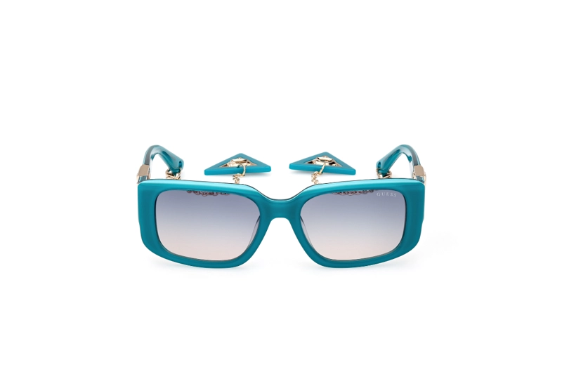 LENTES DE SOL SHINY TURQUOISE GUESS - 1