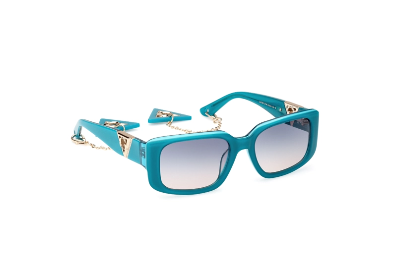 LENTES DE SOL SHINY TURQUOISE GUESS - 8