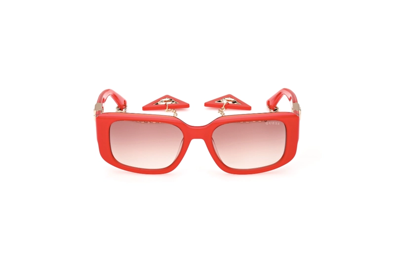 LENTES SOL GUESS SHINY RED - 1