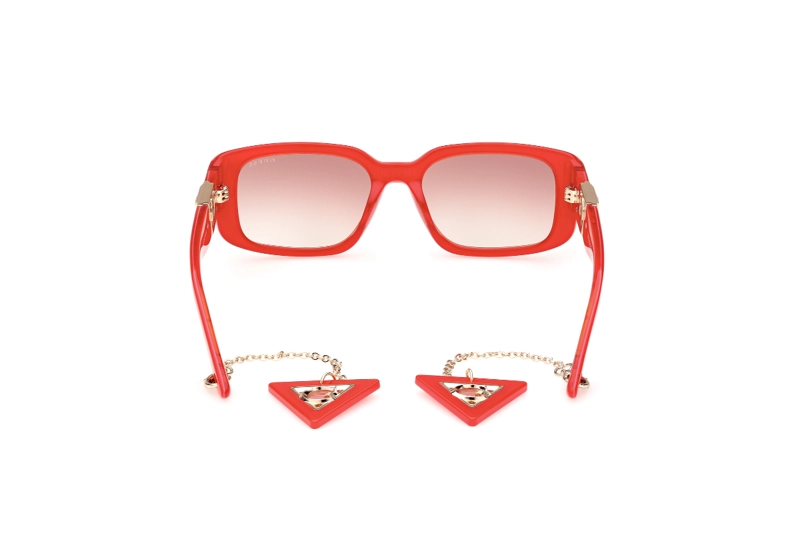 LENTES SOL GUESS SHINY RED - 5