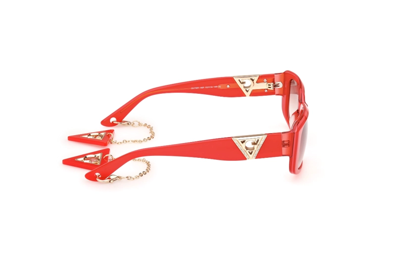 LENTES SOL GUESS SHINY RED - 7