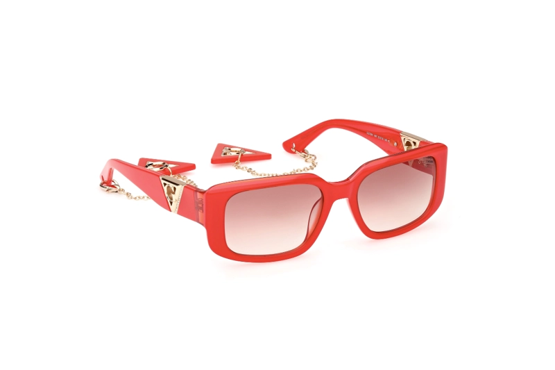 LENTES SOL GUESS SHINY RED - 8