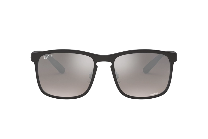 LENTES SOL RAY-BAN MATTE NEGRO POLARIZADOS - 1