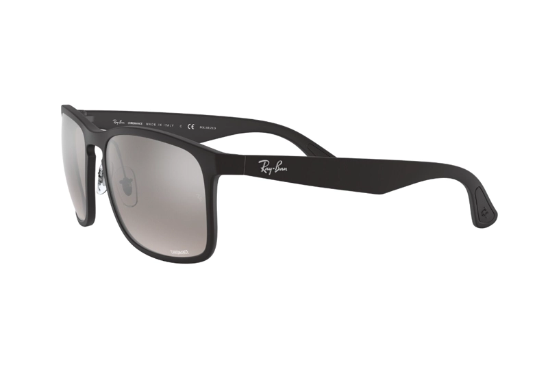 LENTES SOL RAY-BAN MATTE NEGRO POLARIZADOS - 3