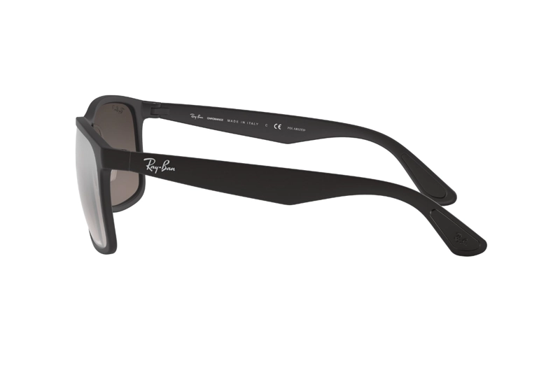 LENTES SOL RAY-BAN MATTE NEGRO POLARIZADOS - 4