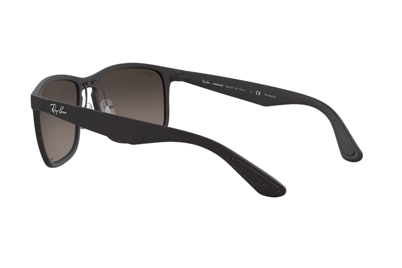 LENTES SOL RAY-BAN MATTE NEGRO POLARIZADOS - 5