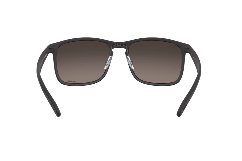 LENTES SOL RAY-BAN MATTE NEGRO POLARIZADOS - 7