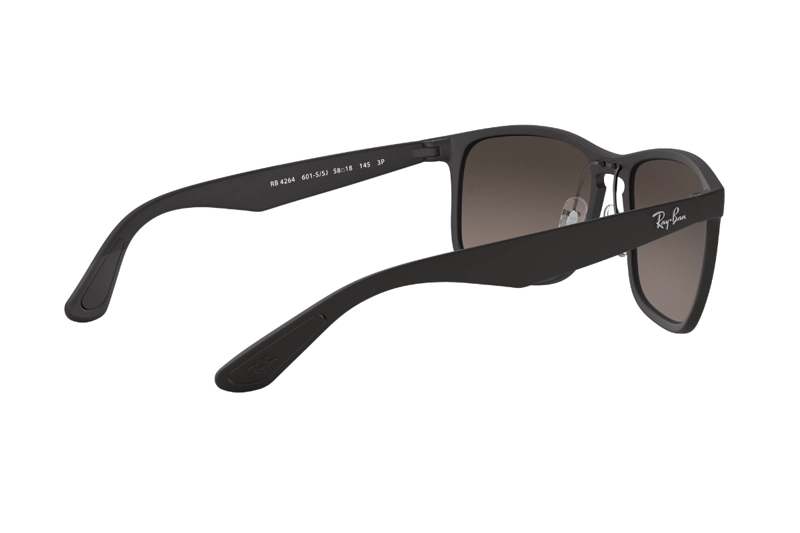 LENTES SOL RAY-BAN MATTE NEGRO POLARIZADOS - 9