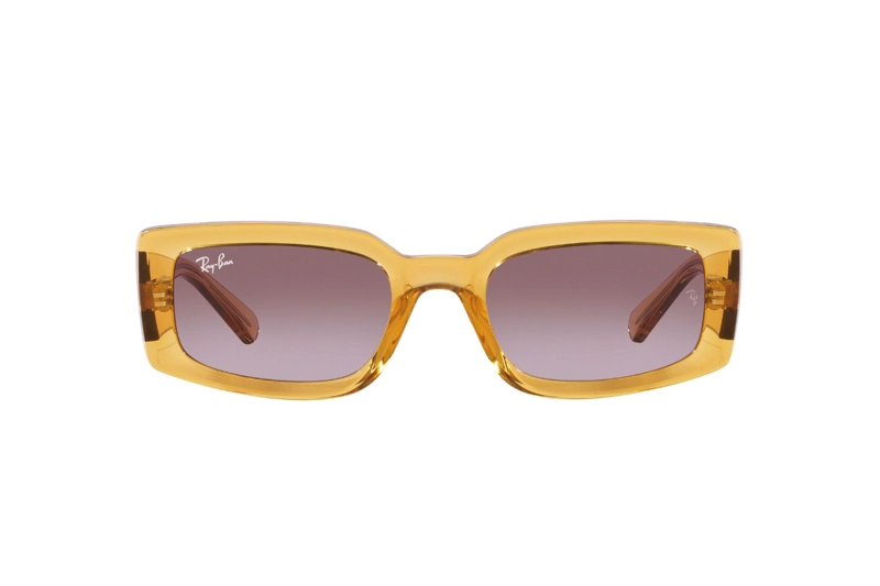 LENTES SOL RAY-BAN KILIANE TRANSPARENT YELLOW BIO-BASED SUSTENTABLE - 1