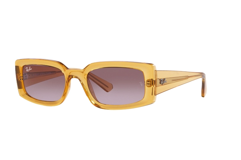LENTES SOL RAY-BAN KILIANE TRANSPARENT YELLOW BIO-BASED SUSTENTABLE - 2